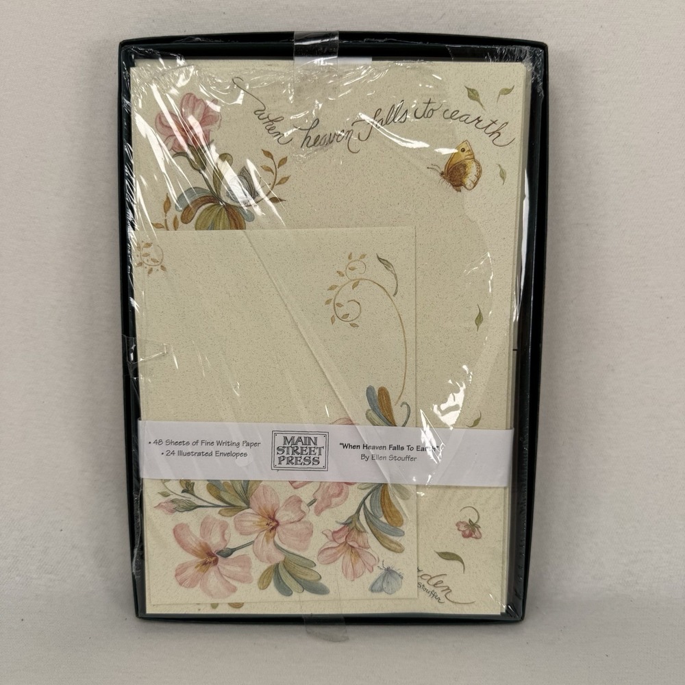 Main Street Press Stationary When Heaven Falls to Earth 48 Sheets 24 Envelopes